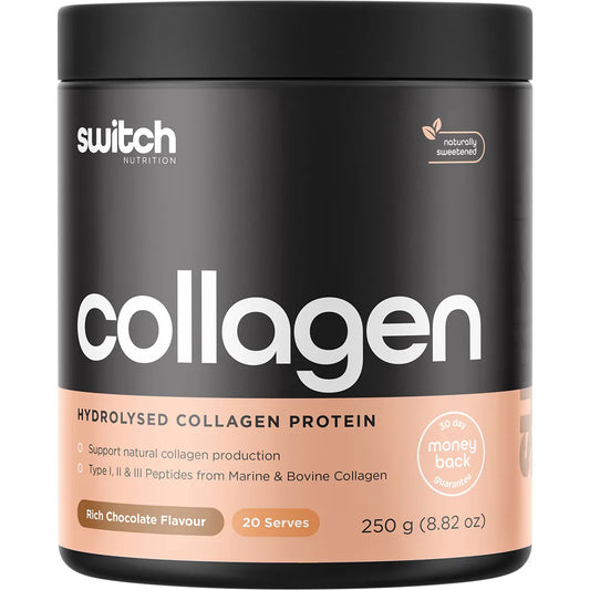 Switch Nutrition
Hydrolysed Collagen Protein Rich Chocolate 250g