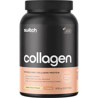 Switch Nutrition
Hydrolysed Collagen Protein Vanilla Creme 938g