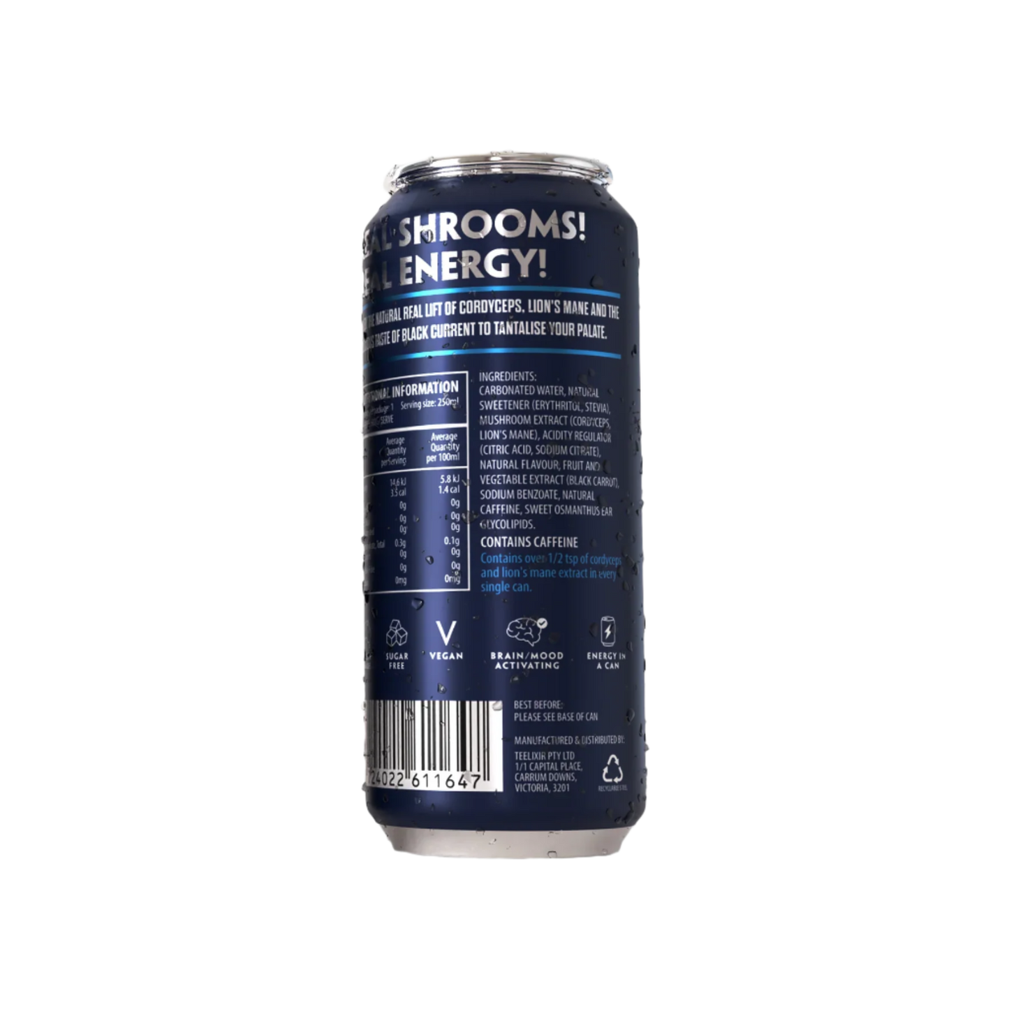 Mushroom Elixir Blackcurrant 250ml