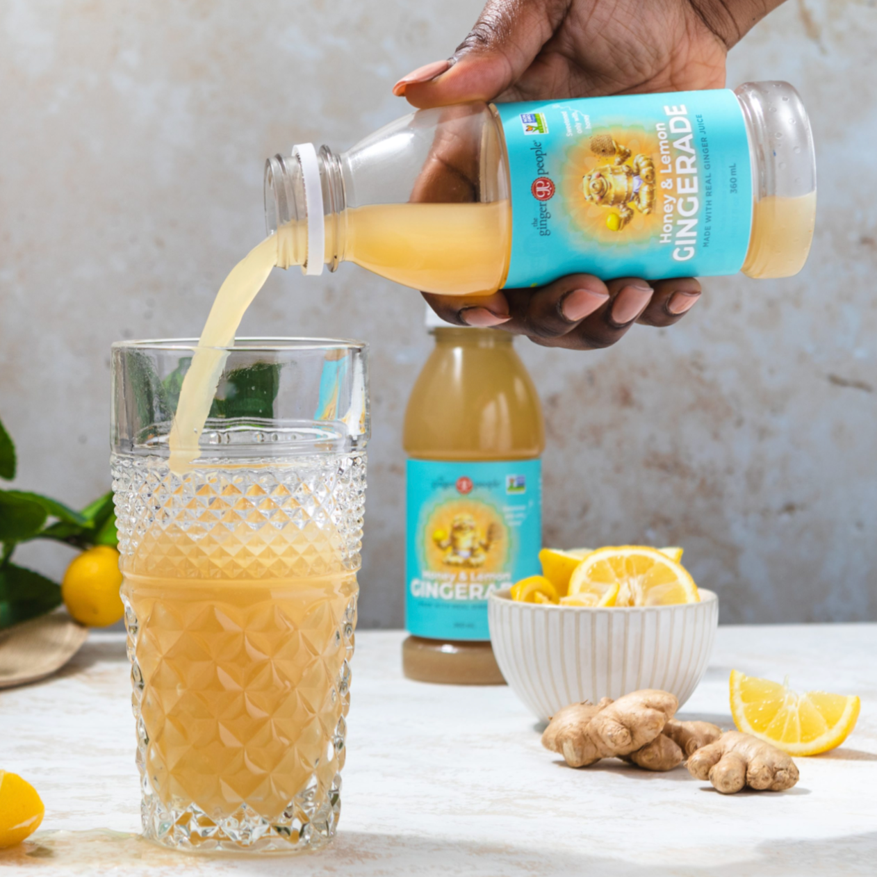 The Ginger People
Gingerade Honey & Lemon 360ml