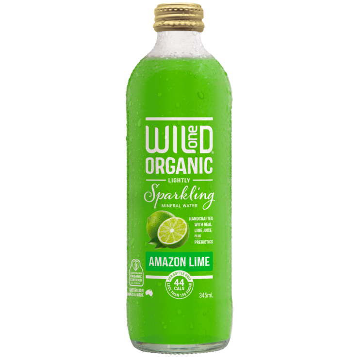 wild one Organic Sparkling Water Amazon Lime 345ml