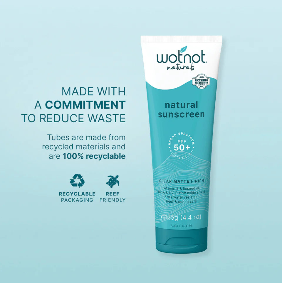 Wotnot
Natural Sunscreen SPF 50+ 125g